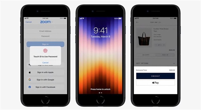 iPhone SE  3 được Apple trang bị Touch ID