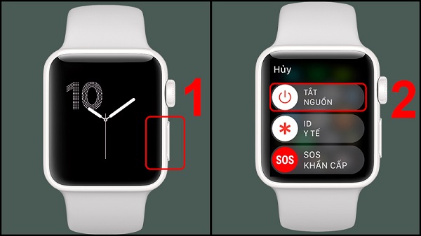 Tắt nguồn khi sạc pin cho Apple Watch