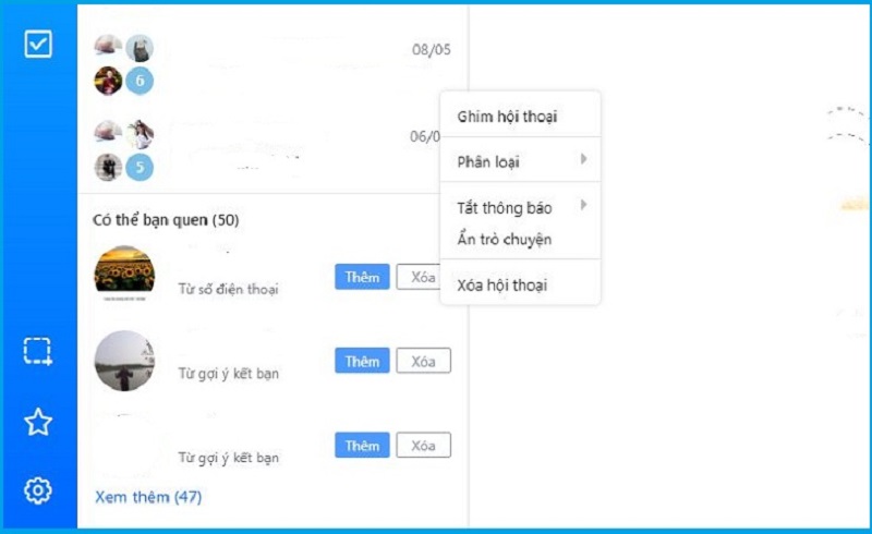 Cách bỏ ẩn tin nhắn zalo