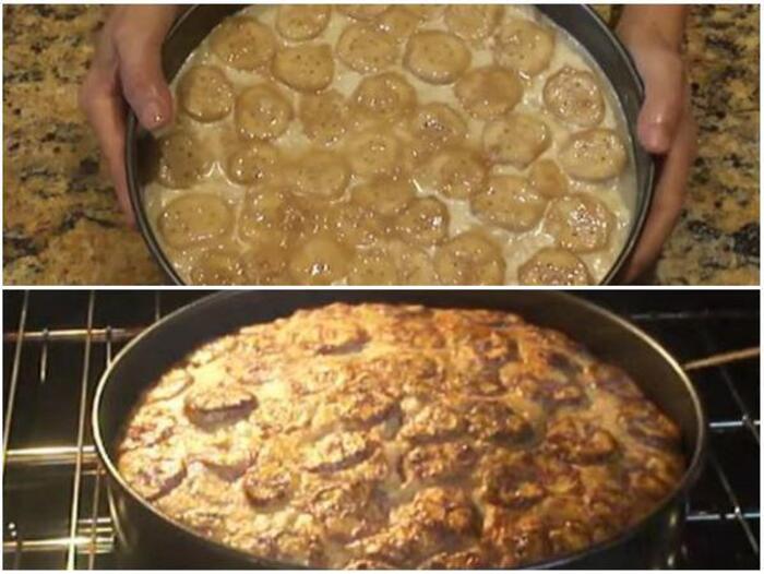 Cho hỗn hợp vào khuôn và nướng