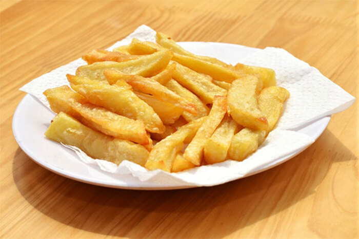 Thành phẩm khoai tây chiên thơm giòn