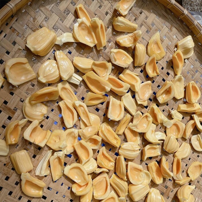 Mít ngâm xong vớt ra để ráo