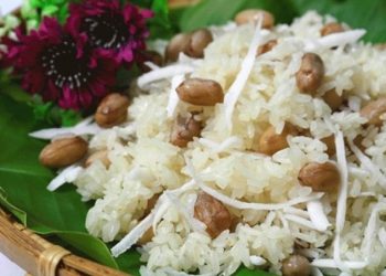 cách nấu xôi lạc bằng nồi cơm điện