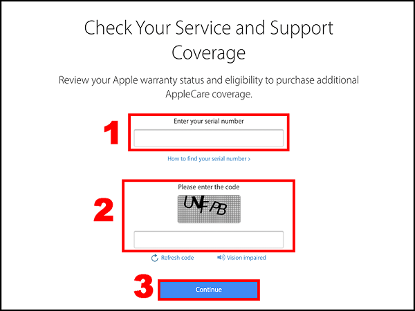 Check serial Apple Watch