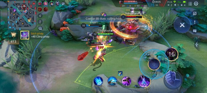 OPPO A16 chơi Liên quân khá giật và lag