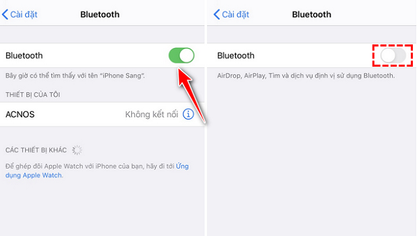 iPhone tự bật wifi
