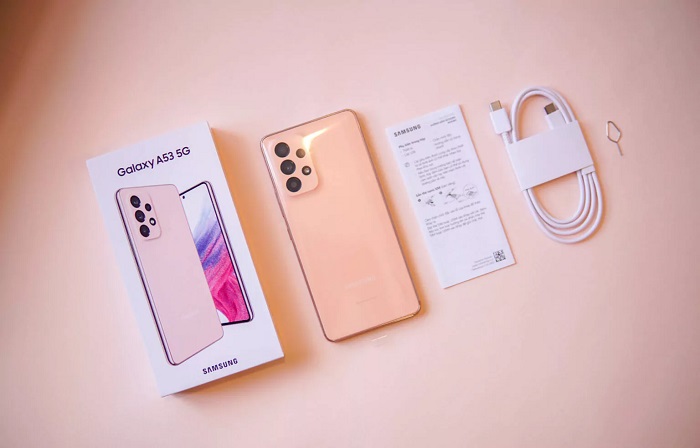 Hộp đựng và các phụ kiện đi kèm Galaxy A53 5G