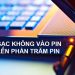 Nguyên nhân và cách xử lý khi sạc pin laptop không lên phần trăm