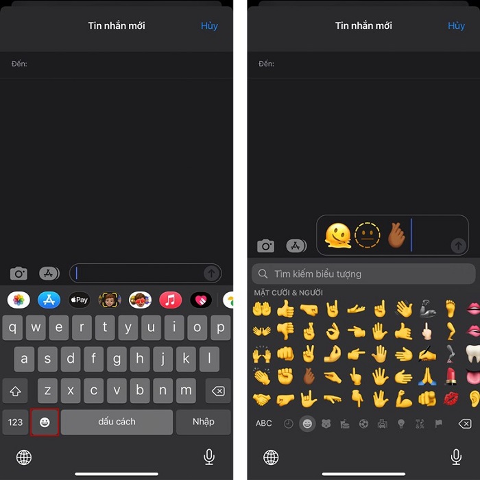 Nhiều biểu tượng cảm xúc mới