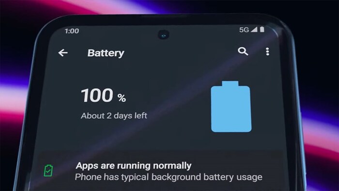 Máy sở hữu viên pin có thể dùng trong 2 ngày không cần sạc