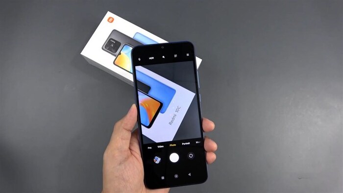 Giao diện camera trên Redmi 10C