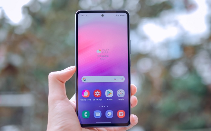 Viền màn hình Galaxy A52 được làm mỏng hơn nhiều