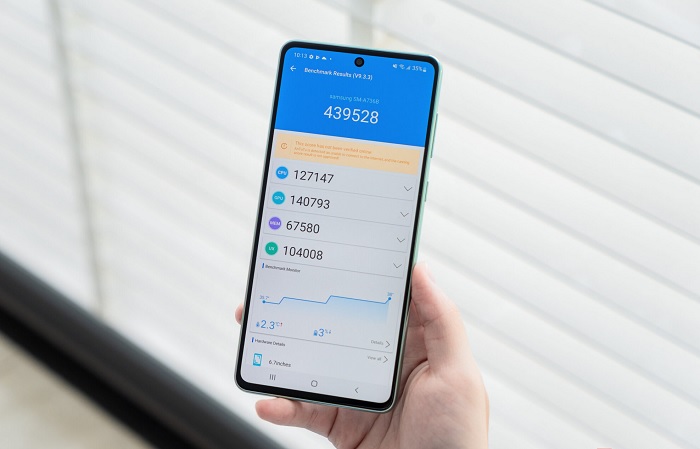 Điểm hiệu năng tổng quát của Galaxy A73 5G