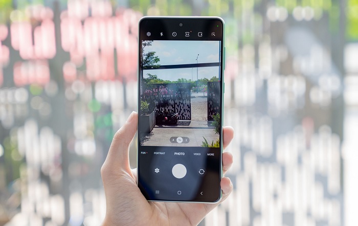 Giao diện camera A73 5G