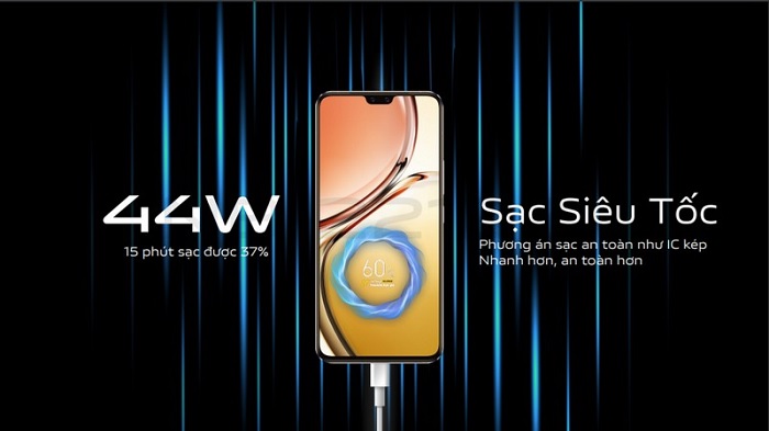 Dung lượng pin lâu dài, trang bị sạc siêu tốc