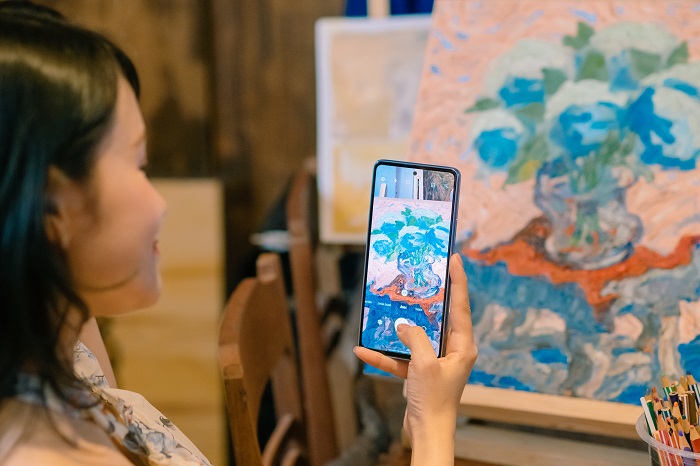 Giao diện camera trên Galaxy A53 5G