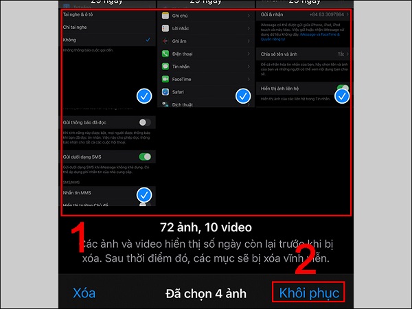 Khôi phục ảnh đã xóa trên iPhone