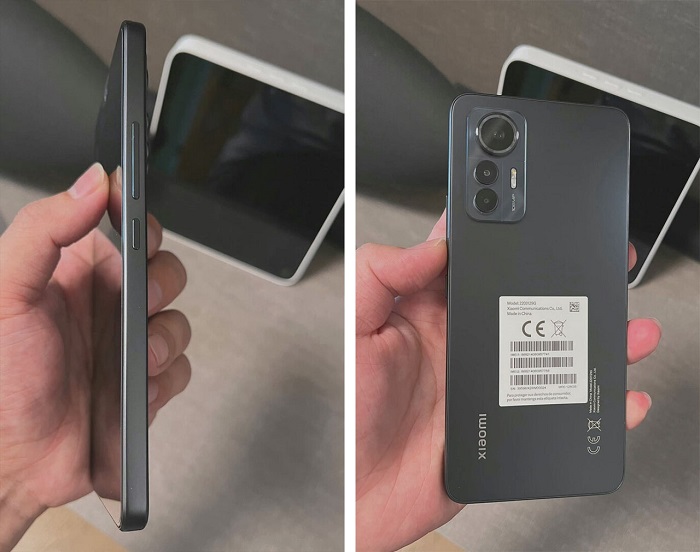 Cạnh bên và mặt lưng của Xiaomi 12 Lite được thiết kế tương tự Redmi Note 11