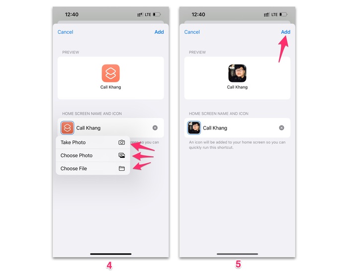 Add để hoàn thành