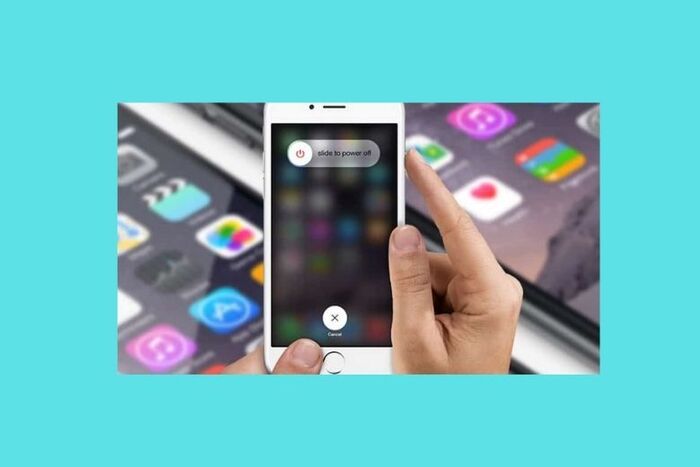 Tắt nguồn điện thoại iPhone bấm giữ phím nguồn khoảng 2, 3 giây
