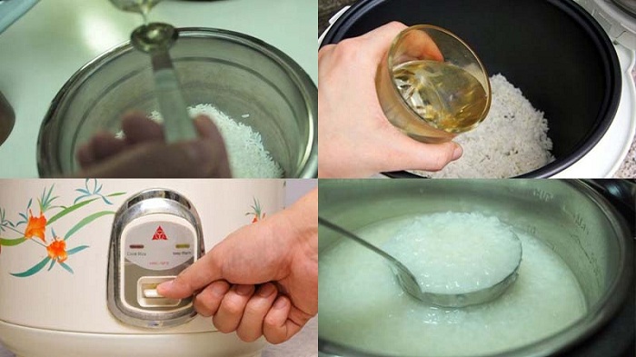 Nấu cháo bằng nồi cơm điện