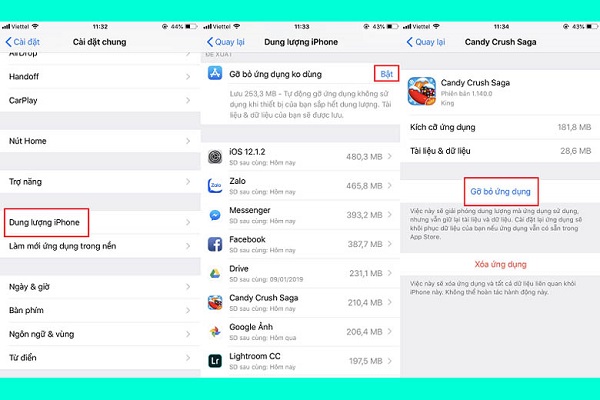 Cách tăng dung lượng iPhone