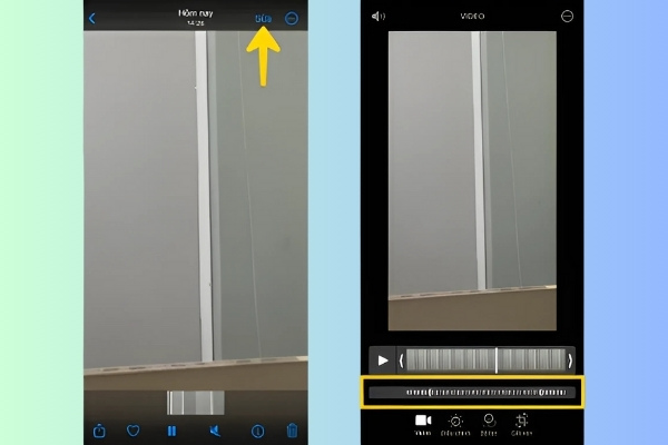cách tua nhanh video trên iphone