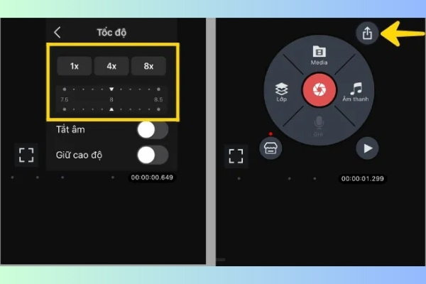 cách tua nhanh video trên iphone