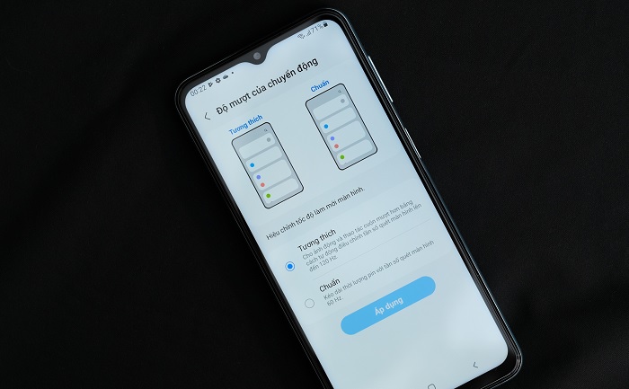 Galaxy M23 5G hỗ trợ màn hình tần số quét 120Hz