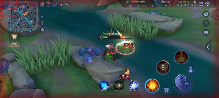 Liên quân Mobile chơi khá ổn trên Galaxy A33 5G