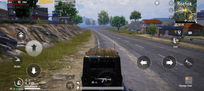 Sau khi tiếp đất và trong suốt trận đấu, FPS duy trì ổn định ở mức 58 - 60 FPS