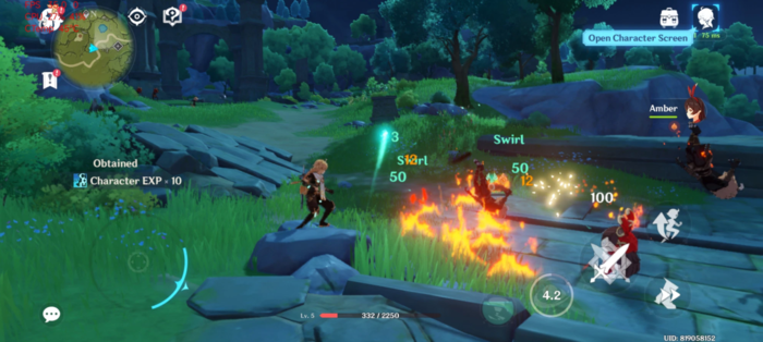 FPS thay đổi liên tục, nhiệt độ CPU tăng lên khá nhanh và chạm ngưỡng 45°C sau 2 phút