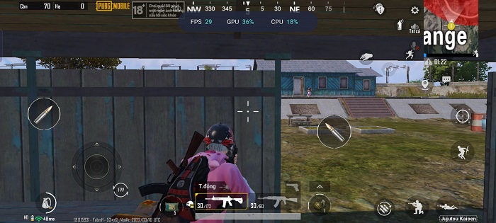 Chơi PUBG trên Reno7 Z 5G