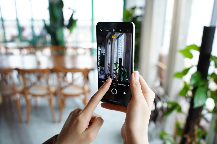 Giao diện camera trên Reno7 Z 5G