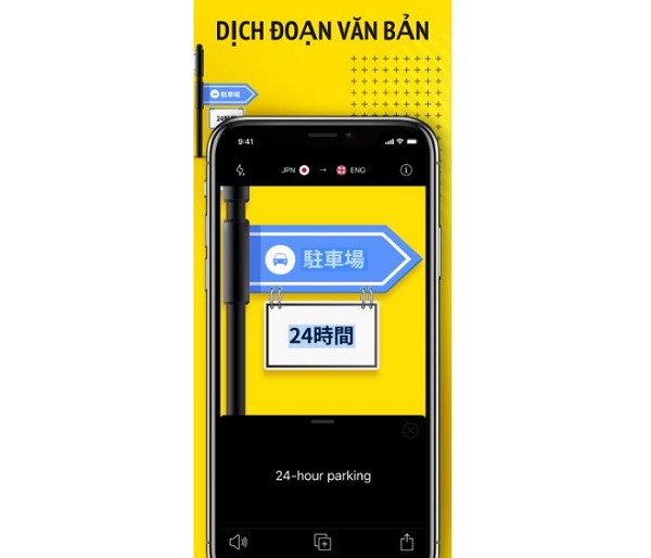 Dịch từ tiếng Anh sang tiếng Việt bằng camera