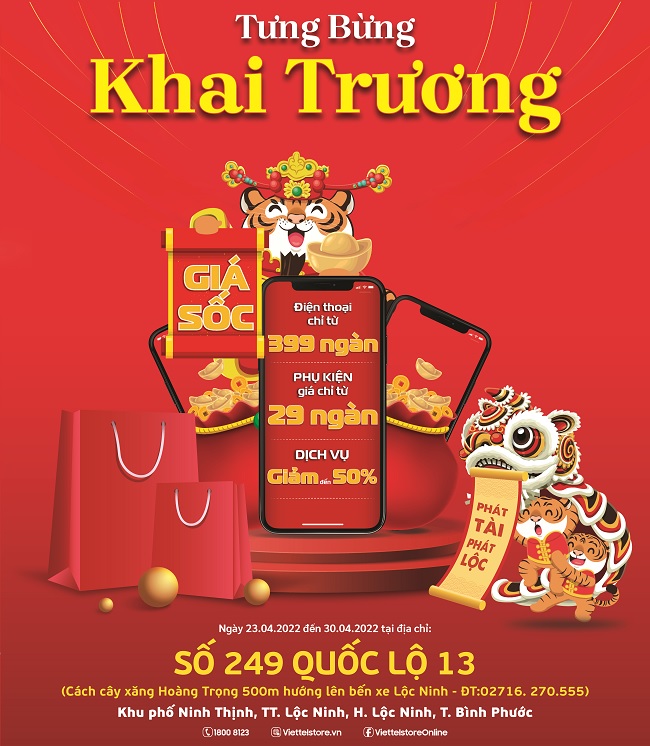 Tưng bừng khai trương siêu thị Viettel Store tại Bình Phước