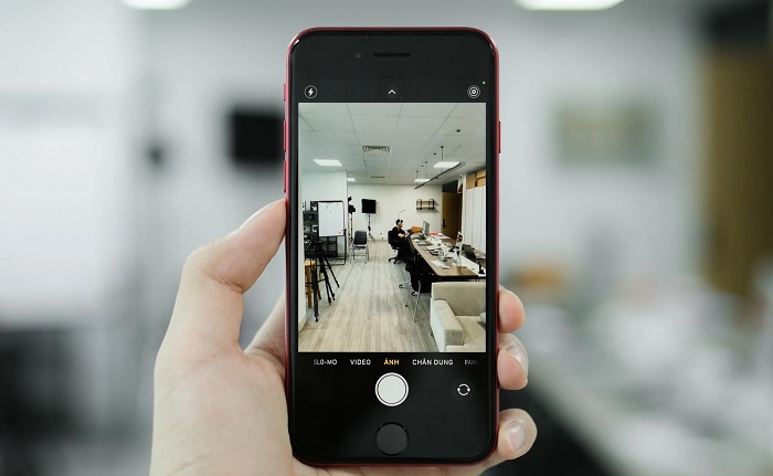 Giao diện camera iPhone SE 2022
