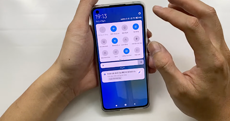 vuốt xuống một lần nữa để truy cập vào danh mục mở rộng