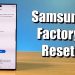 Reset điện thoại Samsung