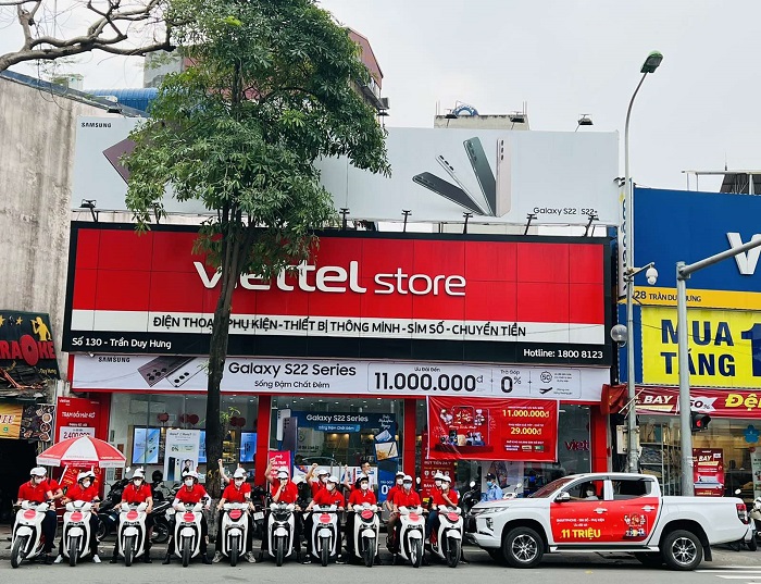 Từ ngày 10/04 đến 15/04, Viettel Store triển khai chương trình roadshow trên khắp các tuyến phố mừng sự kiện sinh nhật 25 năm Viettel Commerce với chương trình khuyến mãi cực khủng