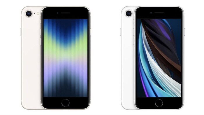 iPhone SE 2022 (Trái) và iPhone SE 2020 (Phải)