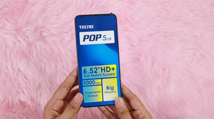 Tecno POP 5 LTE vẫn được trang bị khá đầy đủ các cổng kết nối và ấn tượng với tiêu chuẩn chống nước IPX2