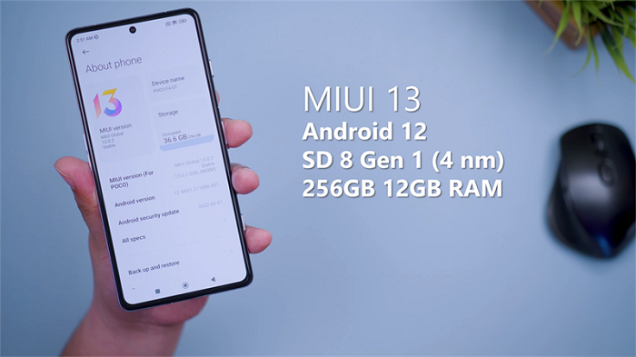 Cung cấp sức mạnh cho POCO F4 GT là con chip Snapdragon 8 Gen 1 mạnh mẽ