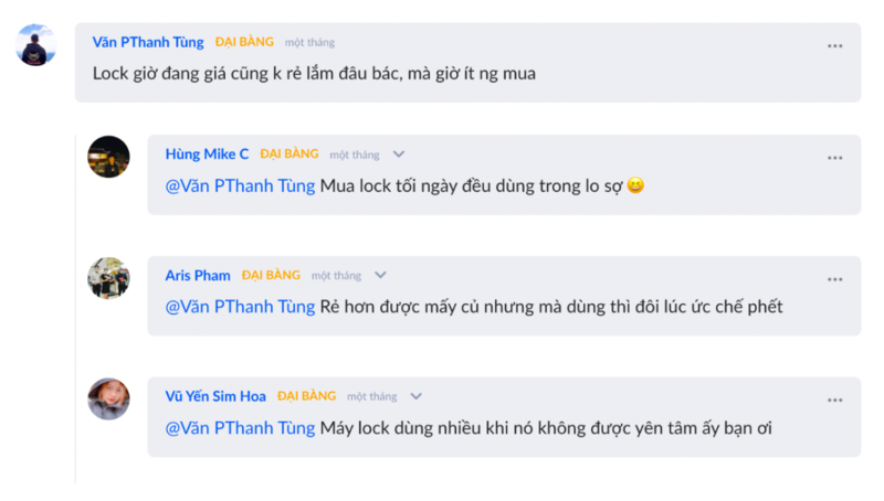 Hầu hết các chia sẻ của người dùng đều là sự thiếu đảm bảo, yên tâm vì iPhone lock hay phát sinh các lỗi lặt vặt gây ra sự khó chịu trong khi sử dụng.