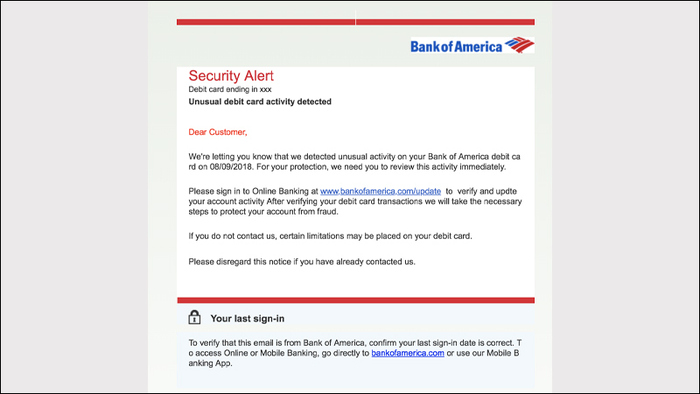 Giả mạo thông báo rút tiền