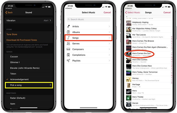 Cài nhạc chuông cho iPhone từ Tải nhạc từ Apple Music (1) Cách đặt chuông báo thức bằng bài hát cho iphone