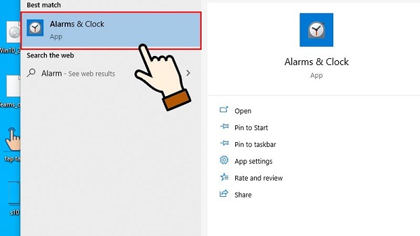 Cách đặt chuông báo thức trên máy tính