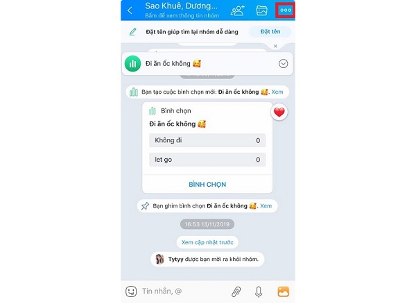Cách khóa chat nhóm Zalo trên máy tính