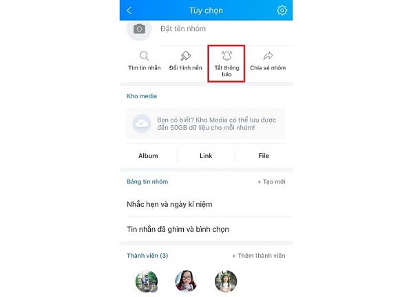 Cách khóa chat nhóm Zalo trên máy tính