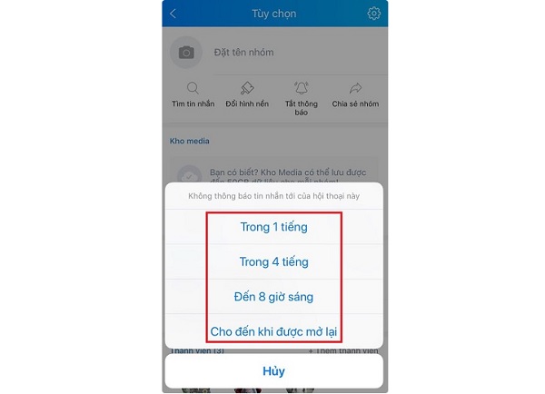 Cách khóa chat nhóm Zalo trên máy tính